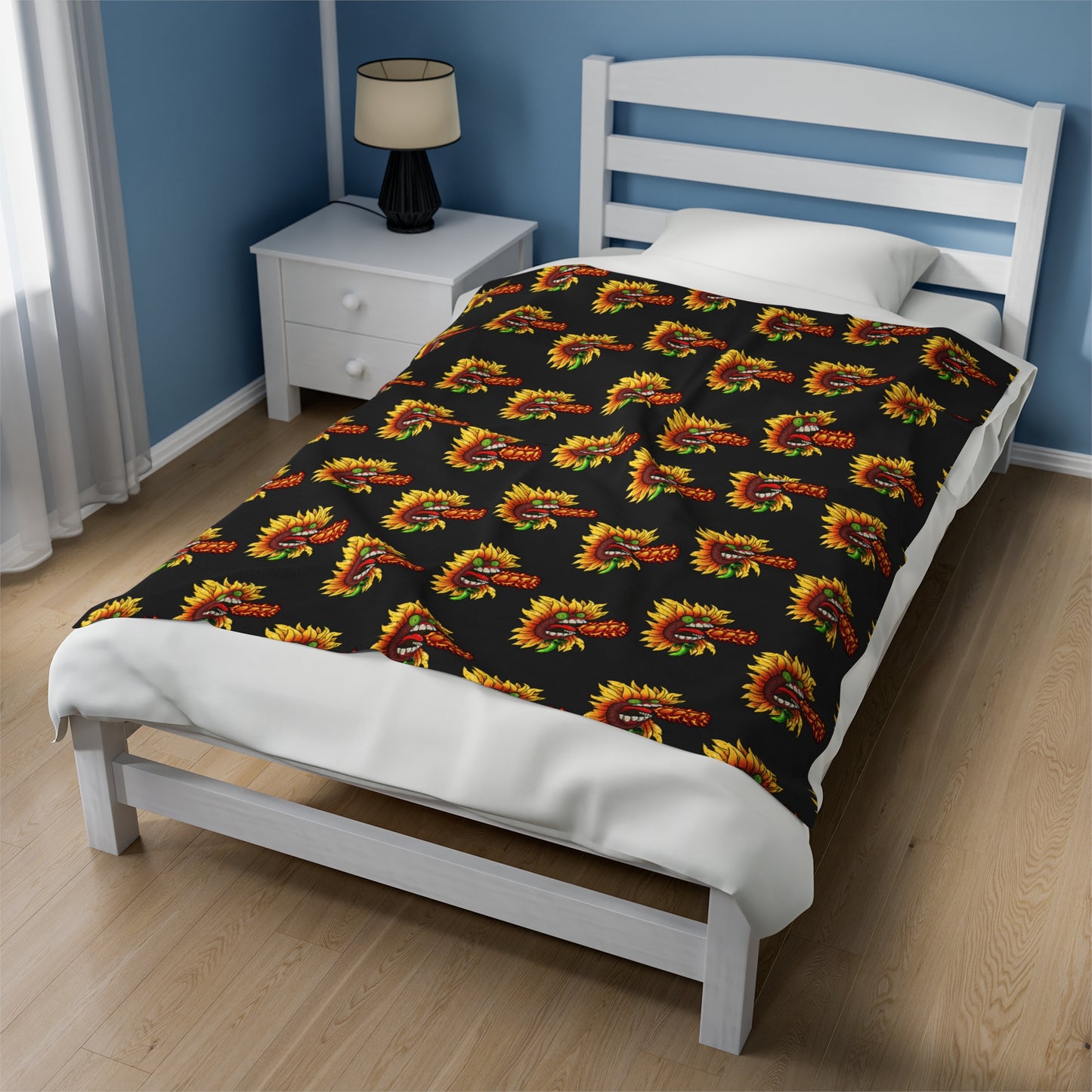 Optimus Fireflower Plush Blanket