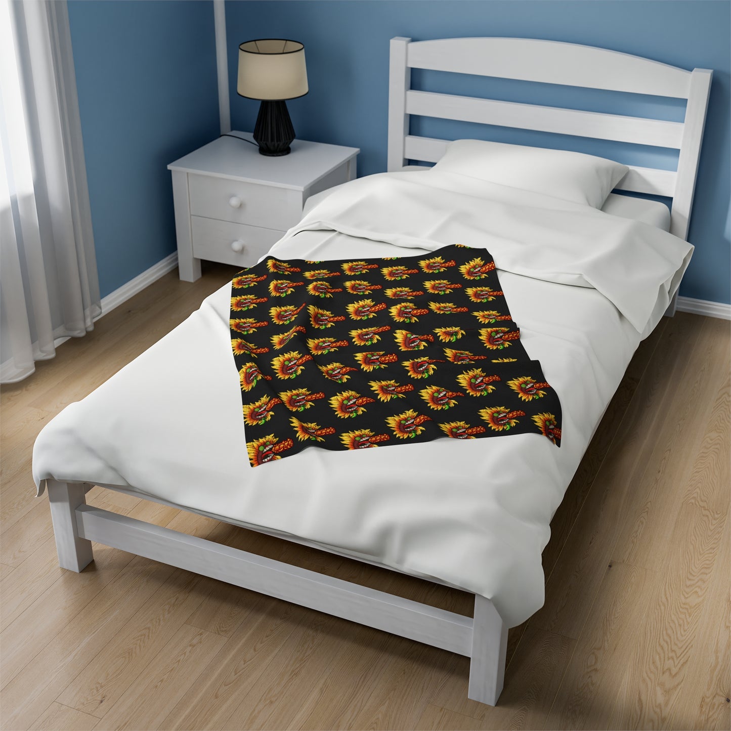 Optimus Fireflower Plush Blanket