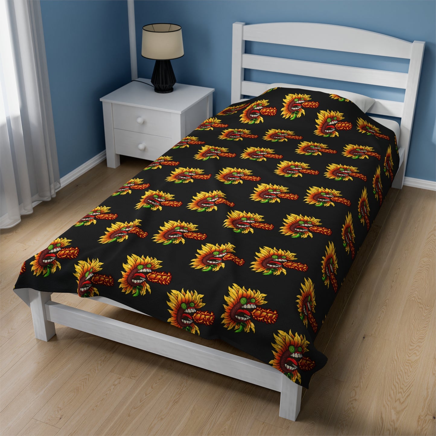 Optimus Fireflower Plush Blanket