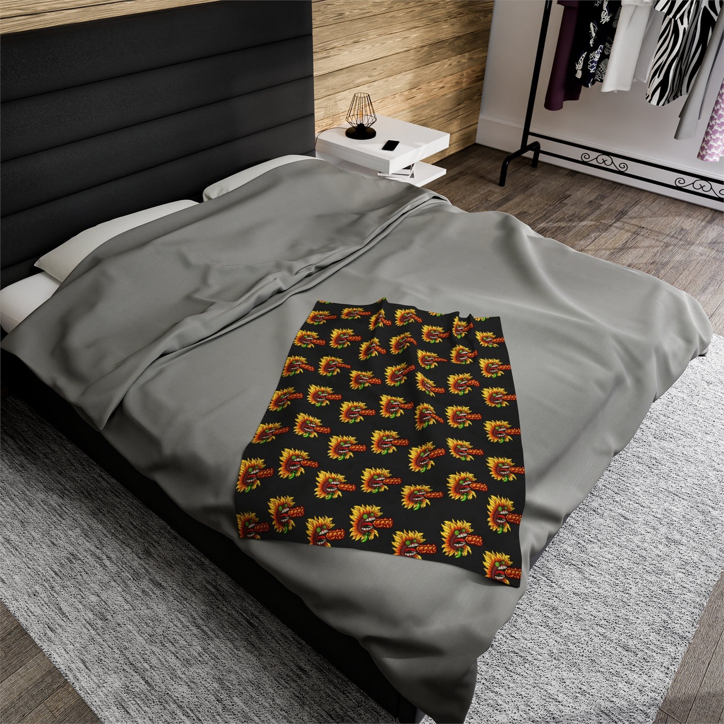 Optimus Fireflower Plush Blanket