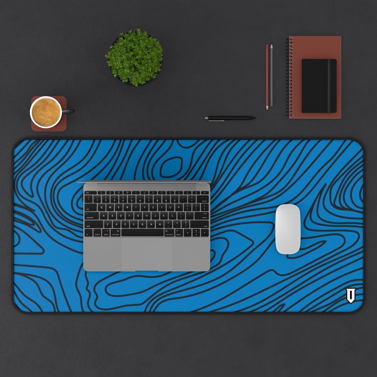 Blue Damascus Mousepad