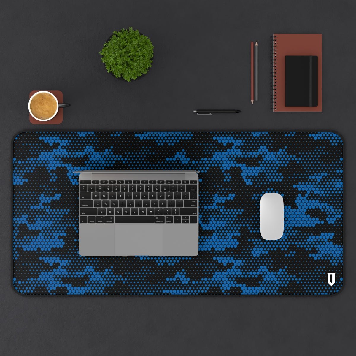 Blue Hexagonal Camo Mousepad - Optimus