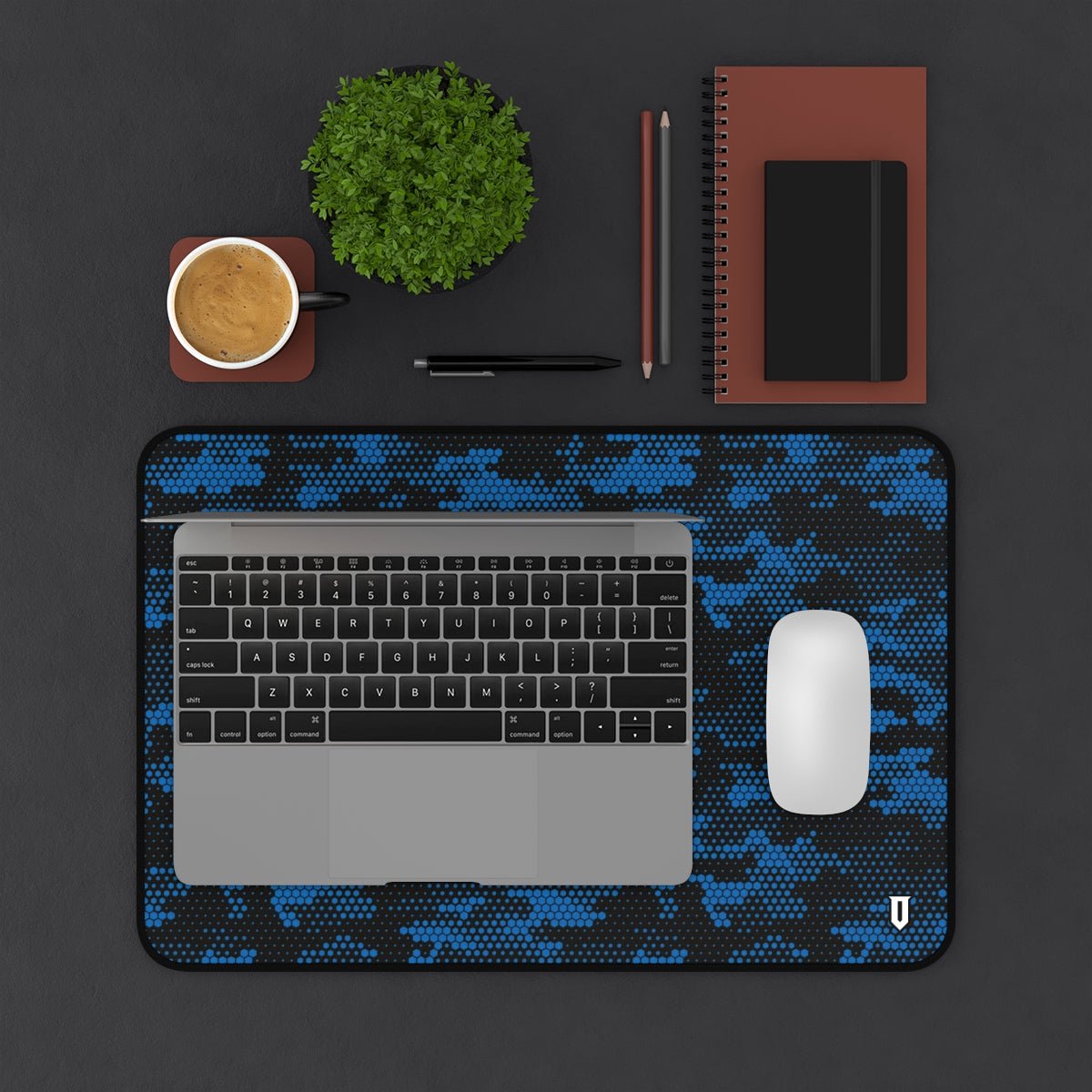 Blue Hexagonal Camo Mousepad - Optimus