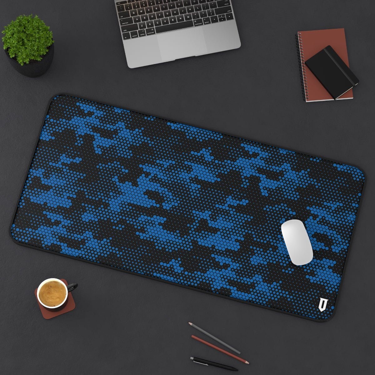 Blue Hexagonal Camo Mousepad - Optimus