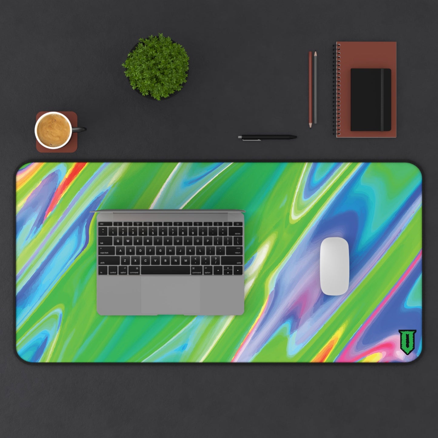 Green Aurora Mousepad - Optimus
