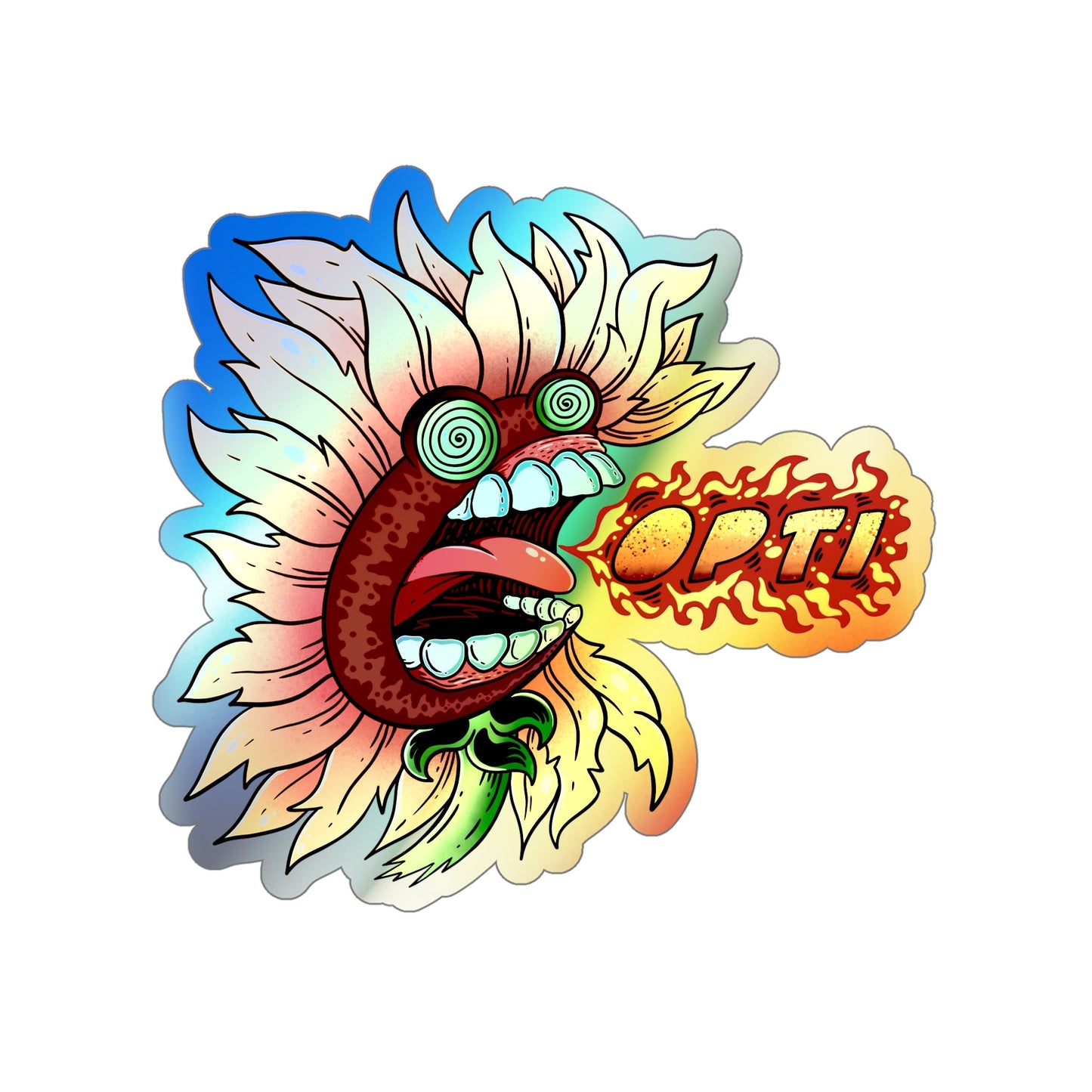 Optimus Fireflower Holo Sticker - Optimus