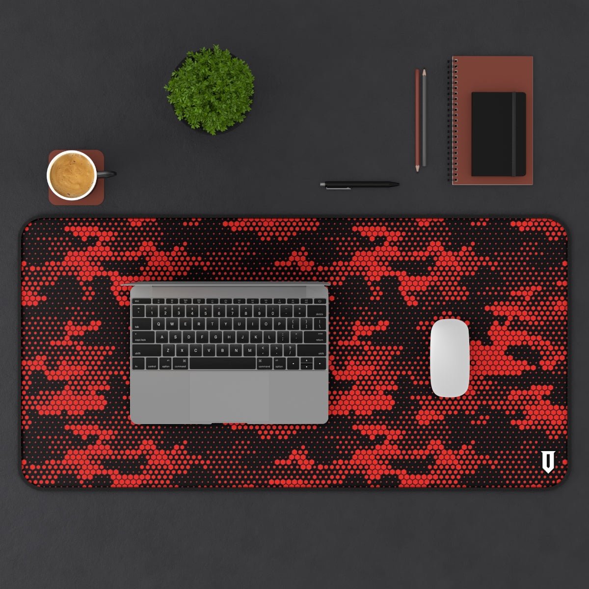 Red Hexagonal Camo Mousepad - Optimus