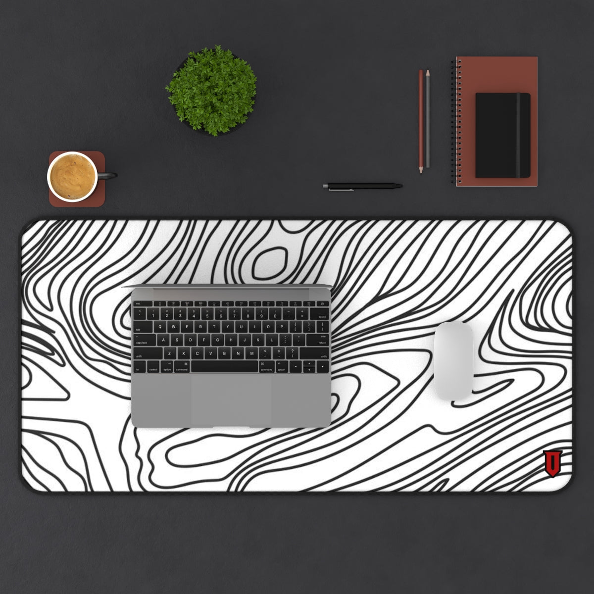White Damascus Mousepad - Optimus