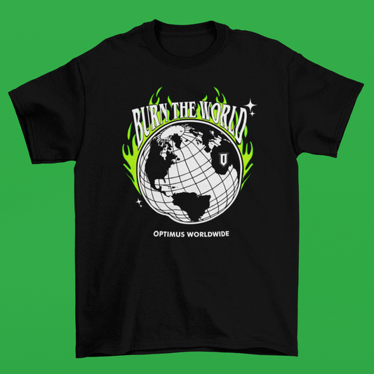 Burn The World T-Shirt (Green)