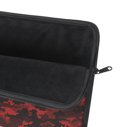 Red Hex Camo Laptop Sleeve - Optimus