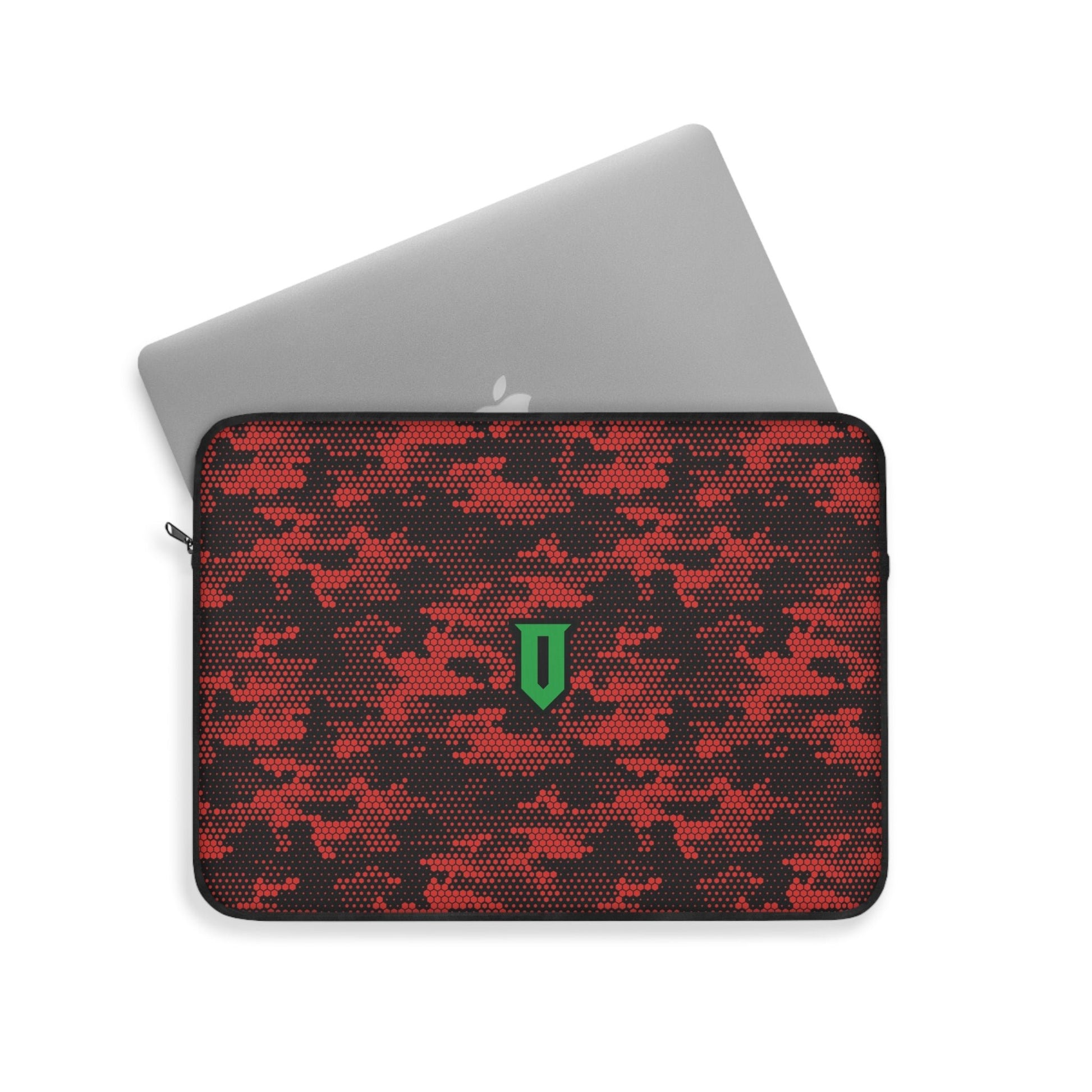 Red Hex Camo Laptop Sleeve - Optimus