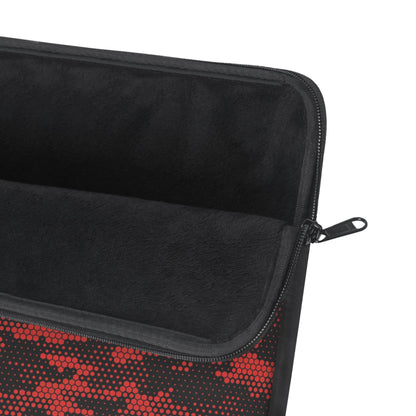 Red Hex Camo Laptop Sleeve - Optimus