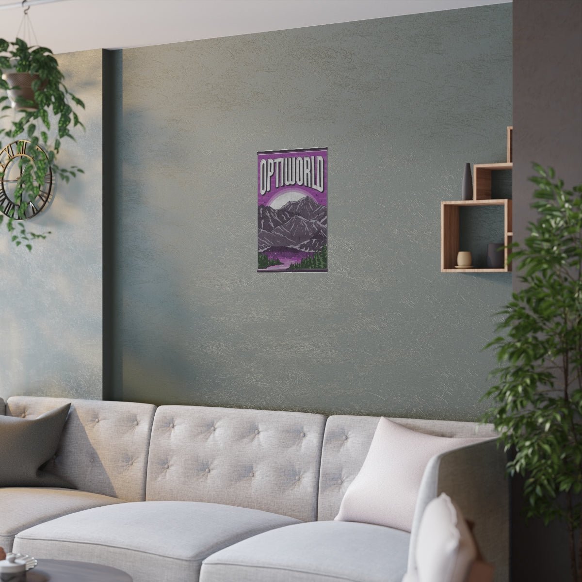 Optiworld Purple Poster - Optimus