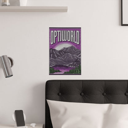 Optiworld Purple Poster - Optimus
